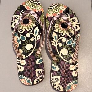 Vera Bradley Flip Flops-Floral